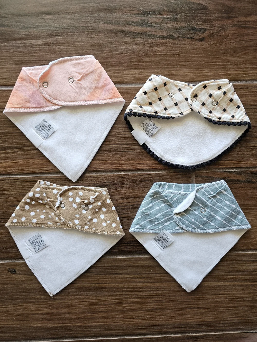 Copper Pearl Baby Bibs